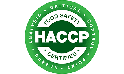 HACCP certified — food safety